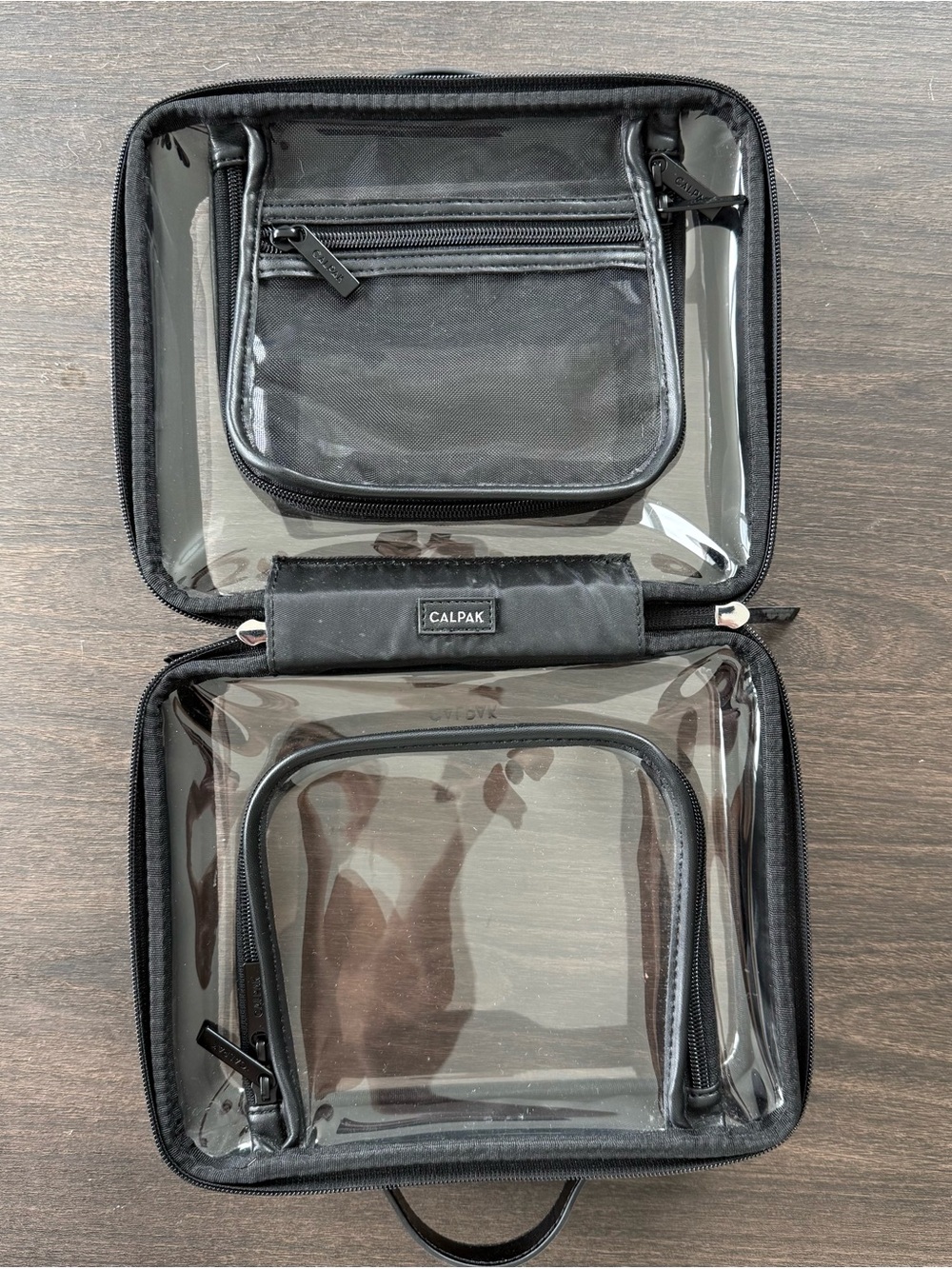Calpak Medium Clear Cosmetics Case